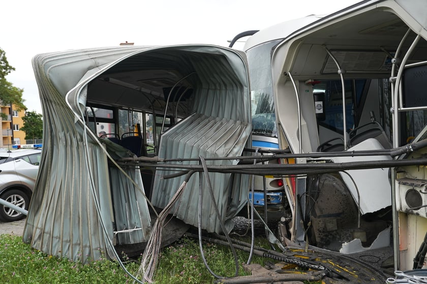 21 sierpnia na wrocławskim Gaju doszło do kolizji z udziałem tramwaju i autobusu