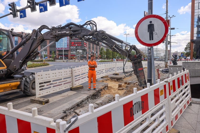 Końcówka remontu tuneli przy pl. Dominikańskim, wtorek 19 sierpnia 2025