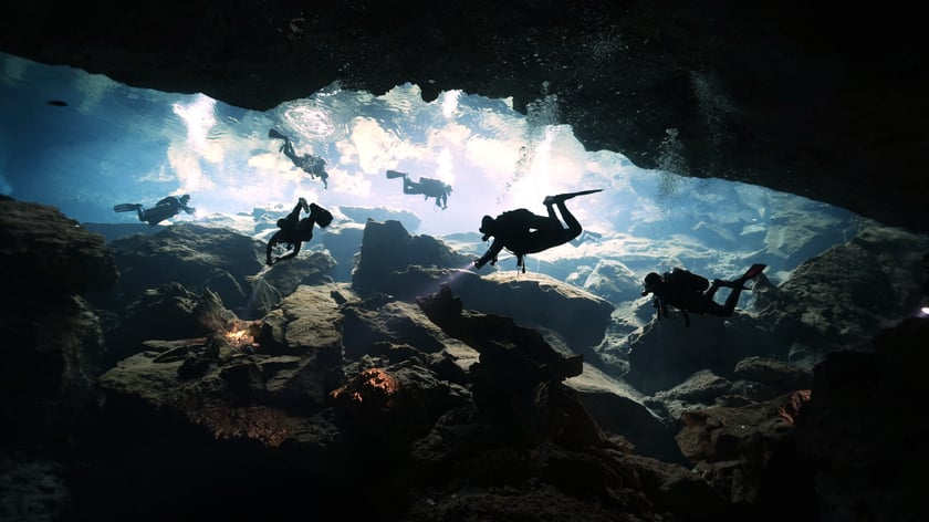 Nurkowanie w cenotach w Meksyku