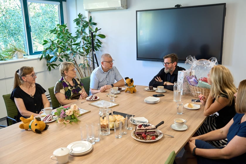 Pożegnanie Małgorzaty, Marzeny i Sylwestra w siedzibie MOPS-u we Wrocławiu, sierpień 2025