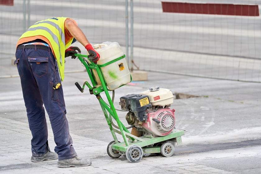 Pierwsze dni prac budowlanych na pl. Wolności, 2 września 2025