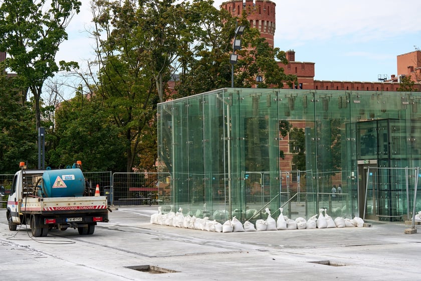 Pierwsze dni prac budowlanych na pl. Wolności, 2 września 2025