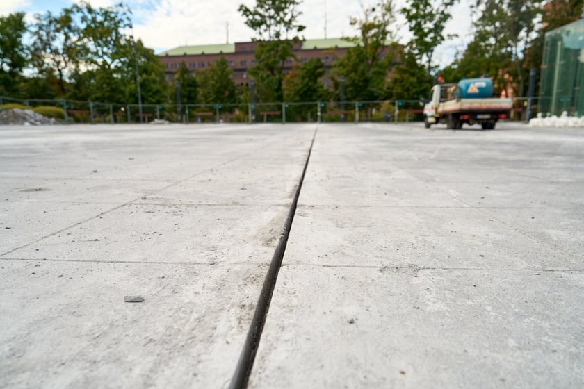 Pierwsze dni prac budowlanych na pl. Wolności, 2 września 2025