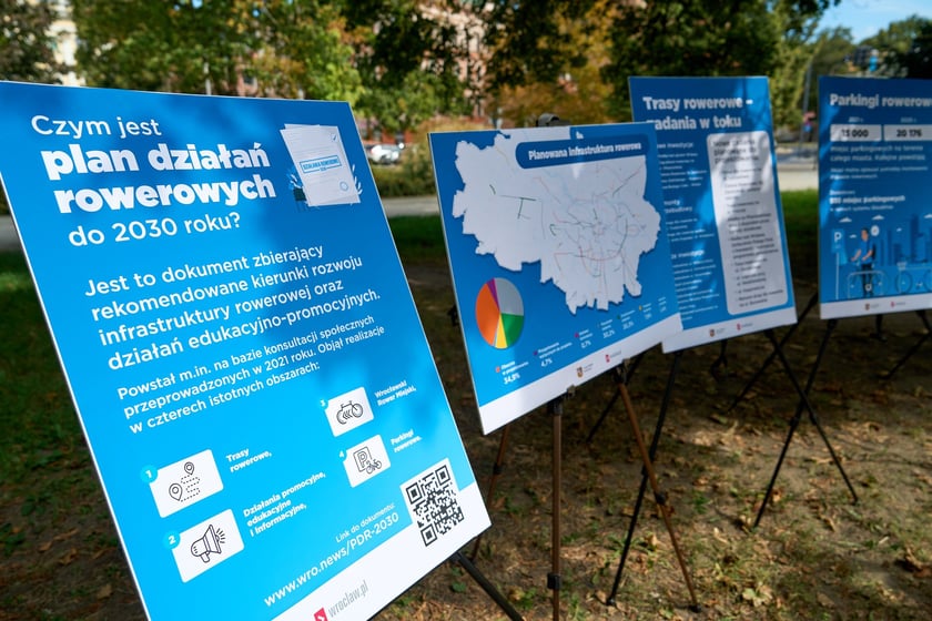 Plansze informacyjne o działaniach rowerowych, 5 września 2025