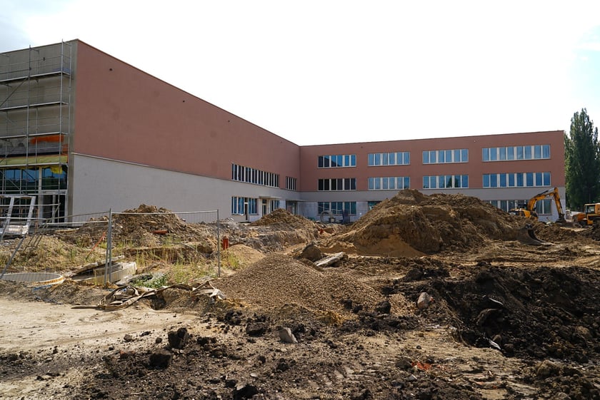 ZSP na Zwycięskiej w budowie pod koniec sierpnia 2025