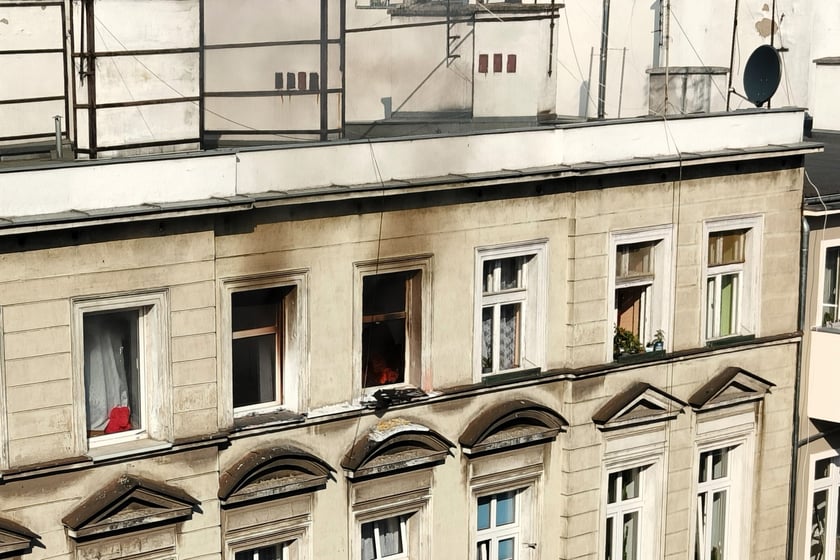 Pożar mieszkania przy ul. Chrobrego