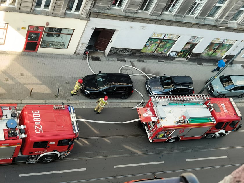 Pożar mieszkania przy ul. Chrobrego