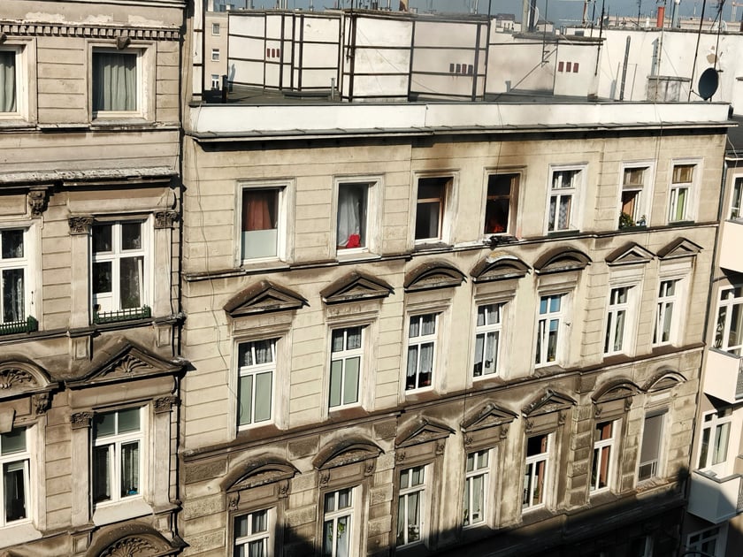 Pożar mieszkania przy ul. Chrobrego