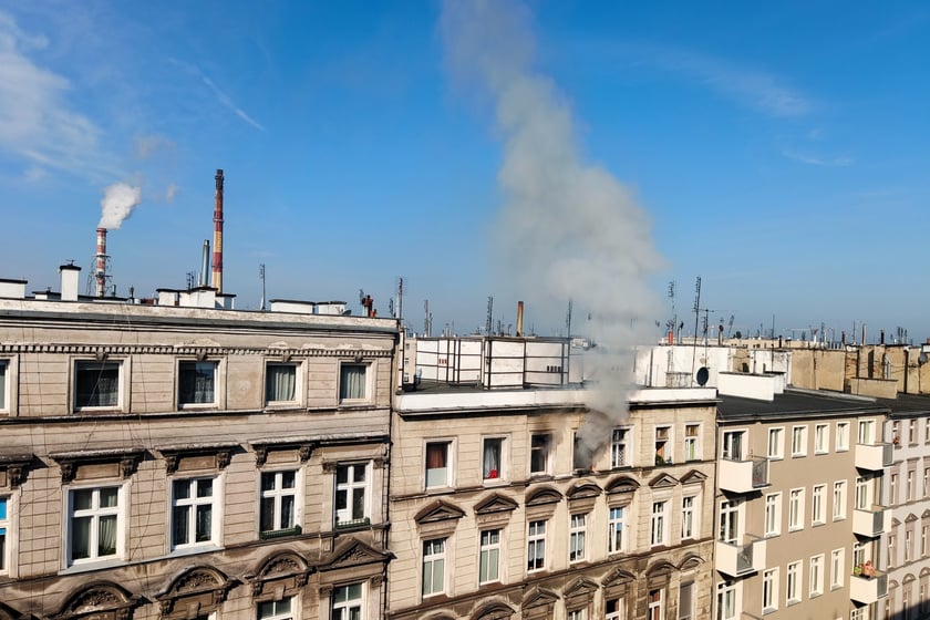 Pożar mieszkania przy ul. Chrobrego