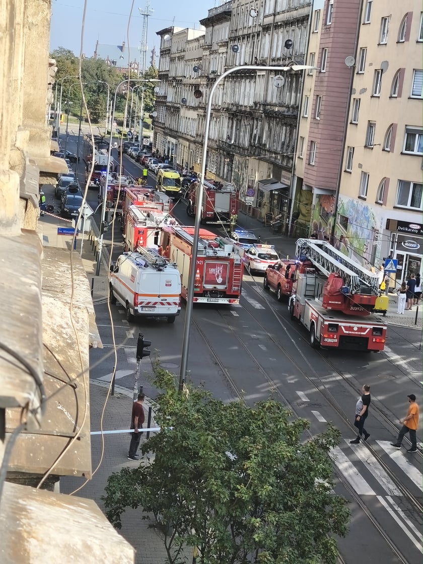 Pożar mieszkania przy ul. Chrobrego