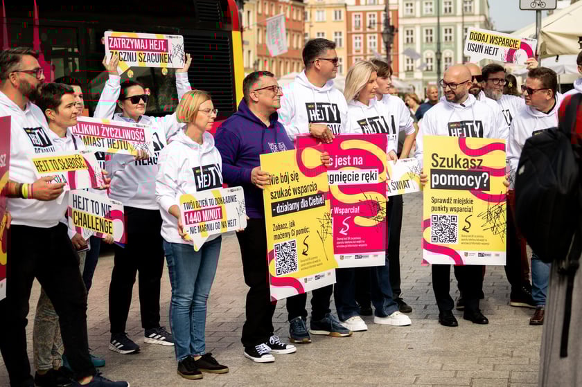 Konferencja prasowa rozpoczynająca kampanię HejTy Reaguj