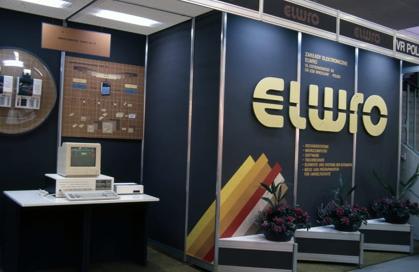 Komputer ELWRO 801 AT, kompatybilny z IBM PC/AT. Wrocław, 1 marca 1988.&nbsp;