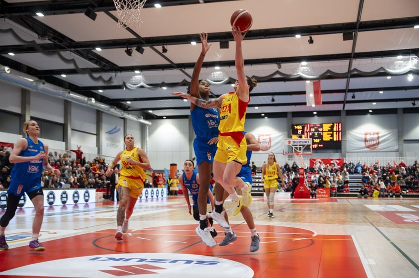 Z meczu ligowego Ślęzy w hali na Kłokoczycach, sezon 2024/2025