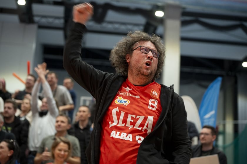 Z meczu ligowego Ślęzy w hali na Kłokoczycach, sezon 2024/2025