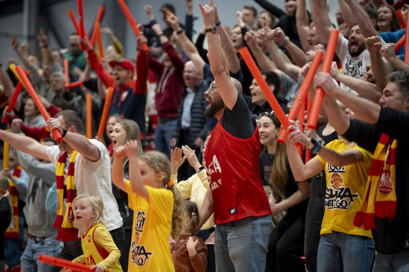 Z meczu ligowego Ślęzy w hali na Kłokoczycach, sezon 2024/2025