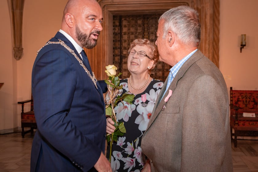 Wręczenie gratulacji parom z przeszlo 50-letnim stażem - 30 września 2025