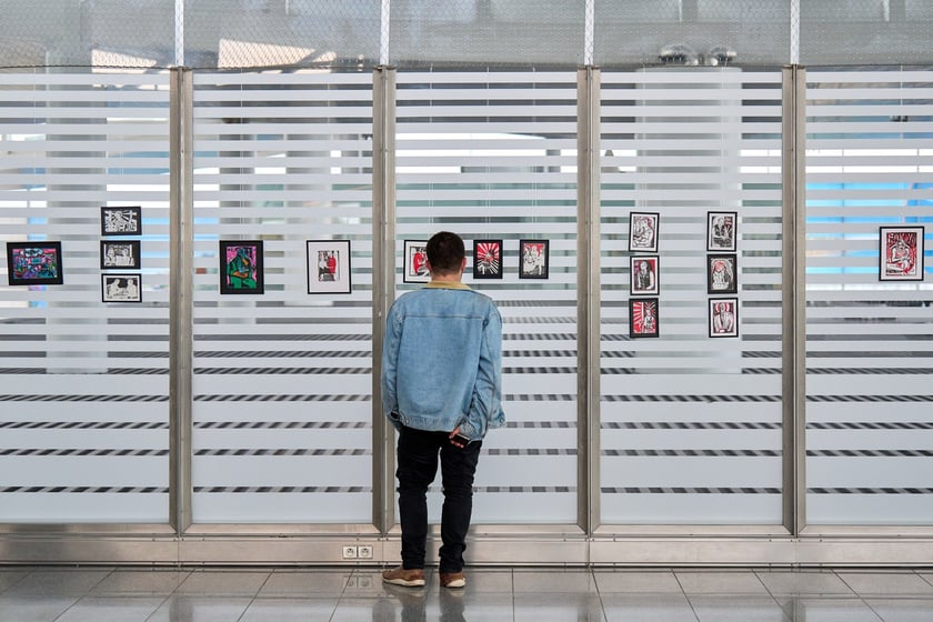 Otwarcie wystawy Kate Bove na wrocławskim lotnisku, 1 października 2025