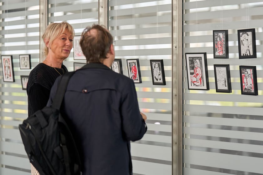 Otwarcie wystawy Kate Bove na wrocławskim lotnisku, 1 października 2025