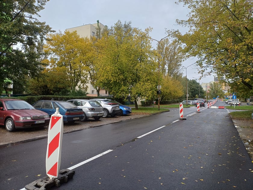Drzewieckiego z nową nawierzchnią w październiku 2025