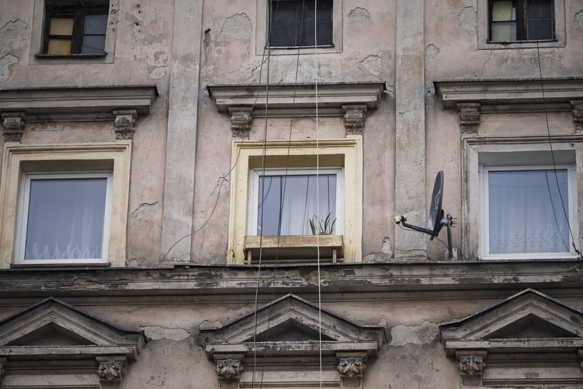 Prądzyńskiego 43 przed remontem, październik 2025