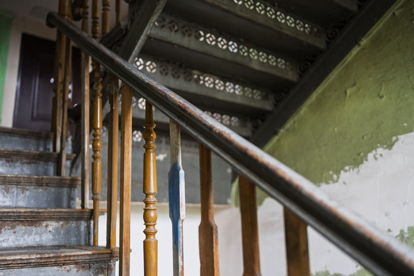 Prądzyńskiego 43 przed remontem, październik 2025