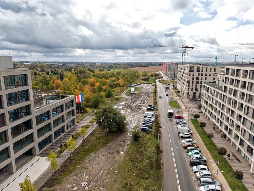 Nowe Żerniki z lotu ptaka