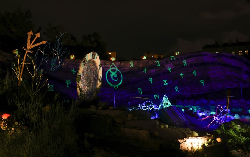 Dyniowe iluminacje w Ogrodzie Botanicznym.