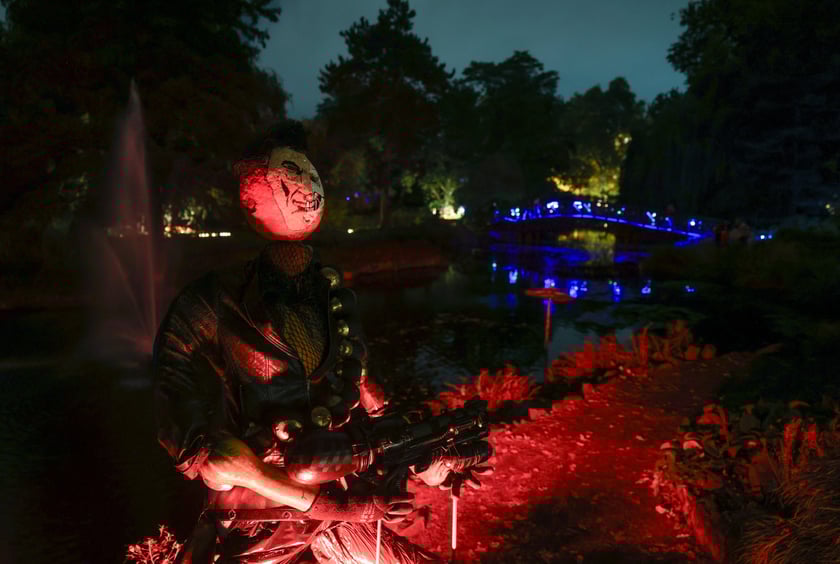 Dyniowe iluminacje w Ogrodzie Botanicznym.