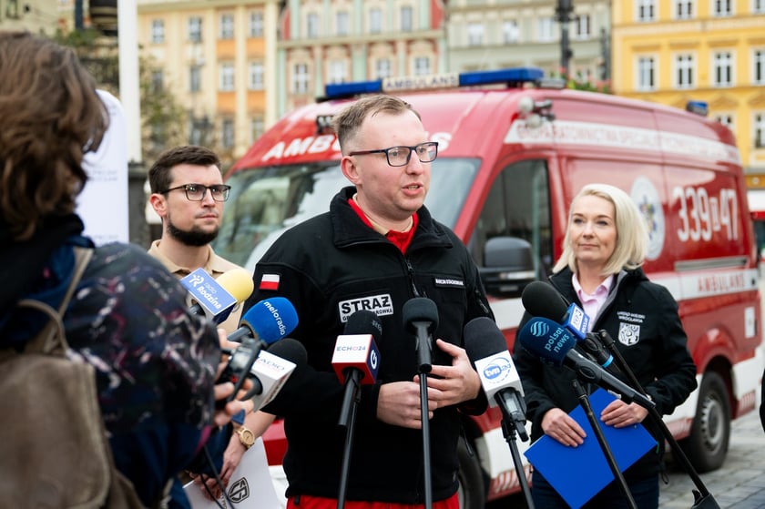 Marcin Stachowiak, prezes Ochotniczej Straży Pożarnej, grupa ratownictwa specjalistycznego „Starówka”