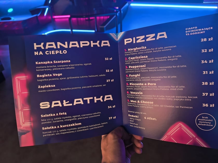 Z karty dań Sky Games