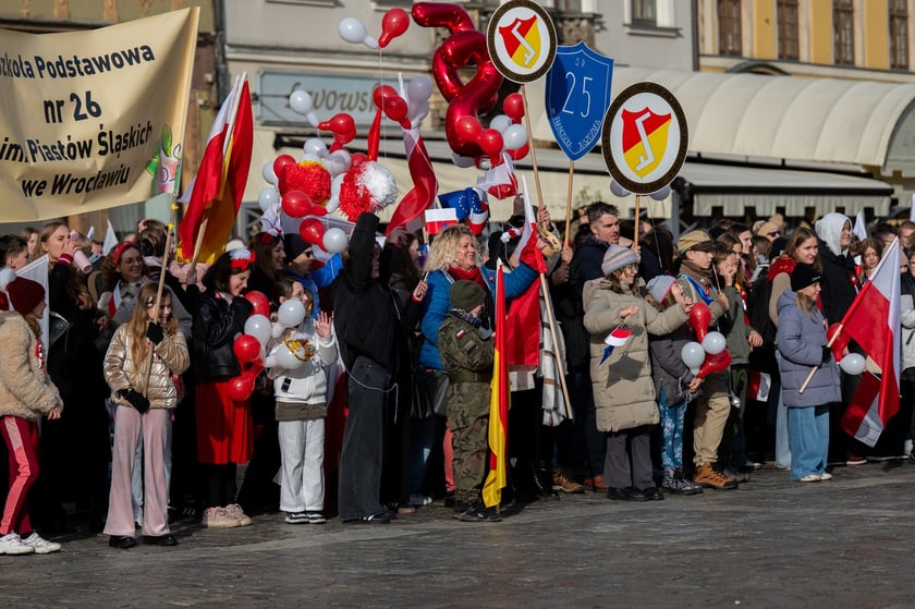 Finał Radosnej Parady Niepodległości w Rynku