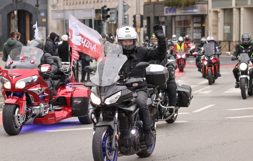 Kawalkada motocykli z okazji Święta Niepodległości we Wrocławiu, 11 listopada 2025