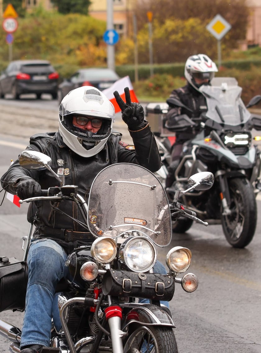 Kawalkada motocykli z okazji Święta Niepodległości we Wrocławiu, 11 listopada 2025