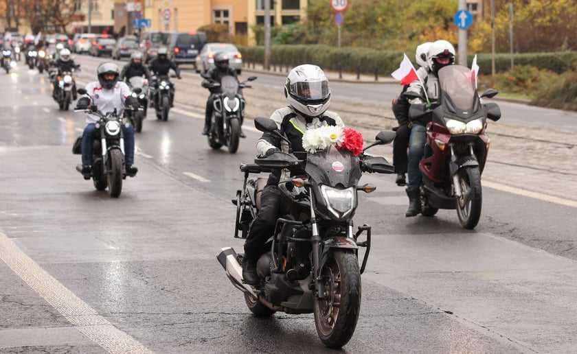 Kawalkada motocykli z okazji Święta Niepodległości we Wrocławiu, 11 listopada 2025