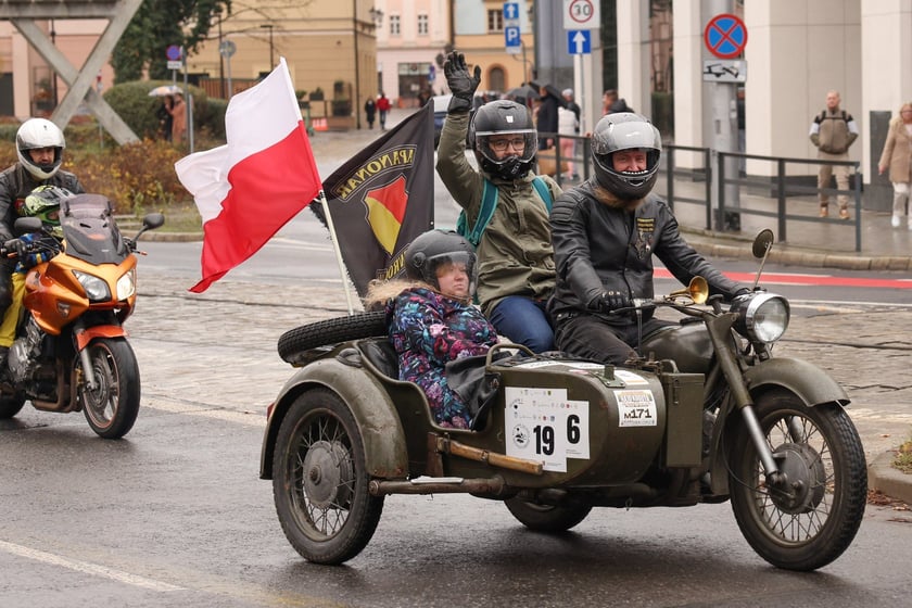 Kawalkada motocykli z okazji Święta Niepodległości we Wrocławiu, 11 listopada 2025