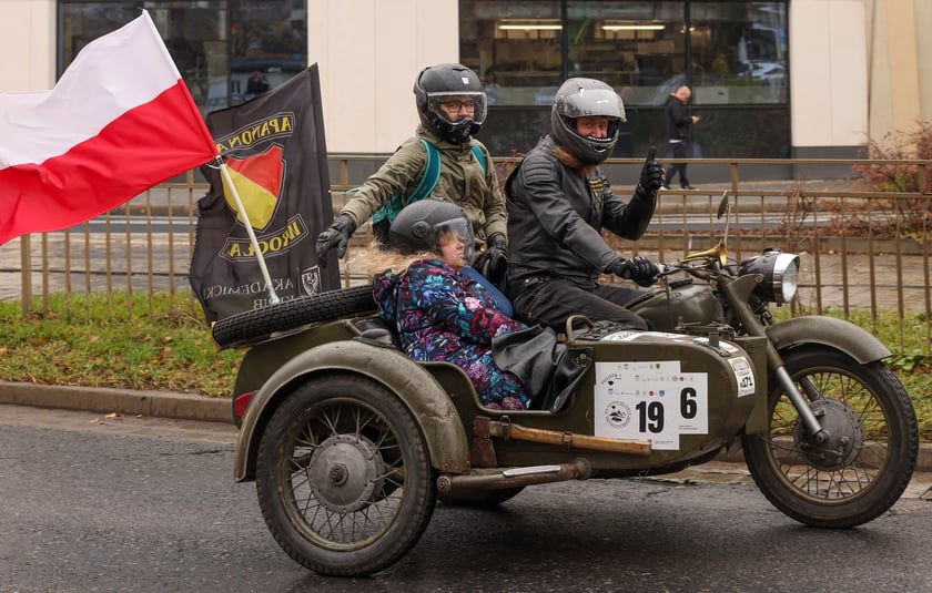 Kawalkada motocykli z okazji Święta Niepodległości we Wrocławiu, 11 listopada 2025