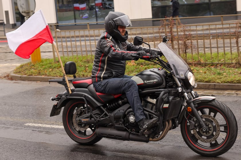 Kawalkada motocykli z okazji Święta Niepodległości we Wrocławiu, 11 listopada 2025