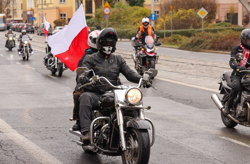Kawalkada motocykli z okazji Święta Niepodległości we Wrocławiu, 11 listopada 2025