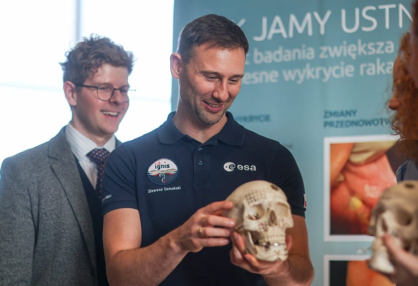 Spotkanie z polskim astronautą dr Sławoszem Uznańskim-Wiśniewskim na Uniwersytecie medycznym we Wrocławiu, 12 listopada 2025