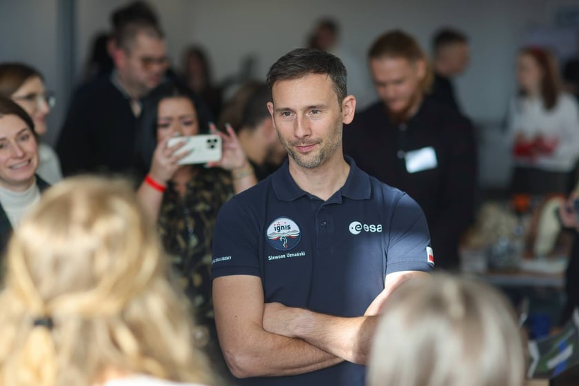 Spotkanie z polskim astronautą dr Sławoszem Uznańskim-Wiśniewskim na Uniwersytecie medycznym we Wrocławiu, 12 listopada 2025