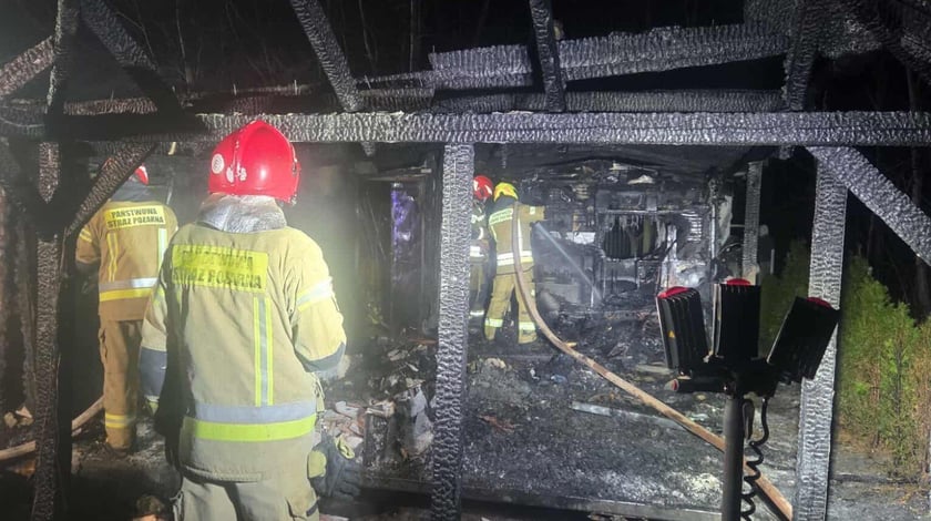 Akcja ratunkowa strażaków