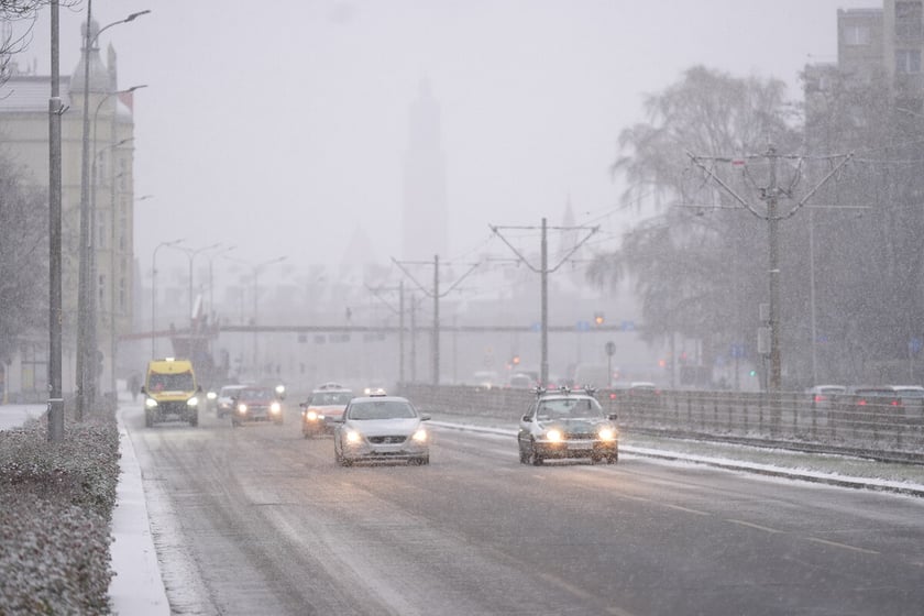 Pierwszy śnieg we Wrocławiu, 24.11.2025