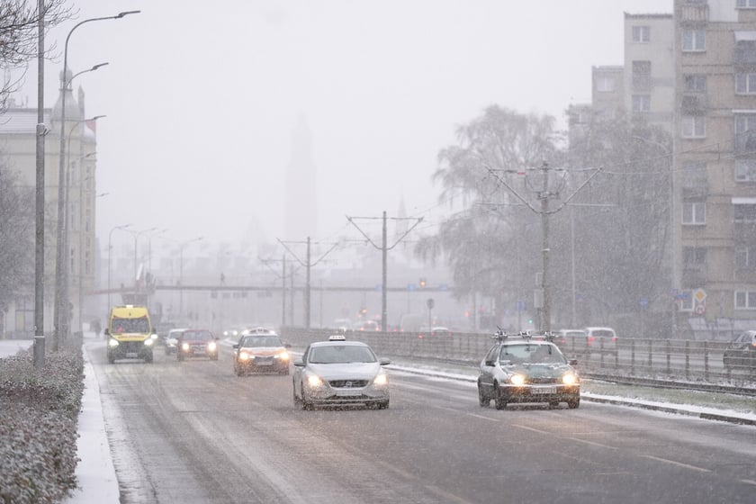 Pierwszy śnieg we Wrocławiu, 24.11.2025