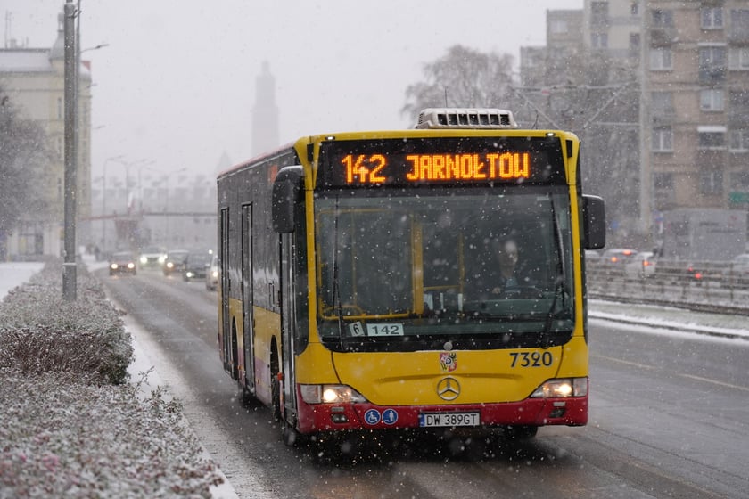 Pierwszy śnieg we Wrocławiu, 24.11.2025