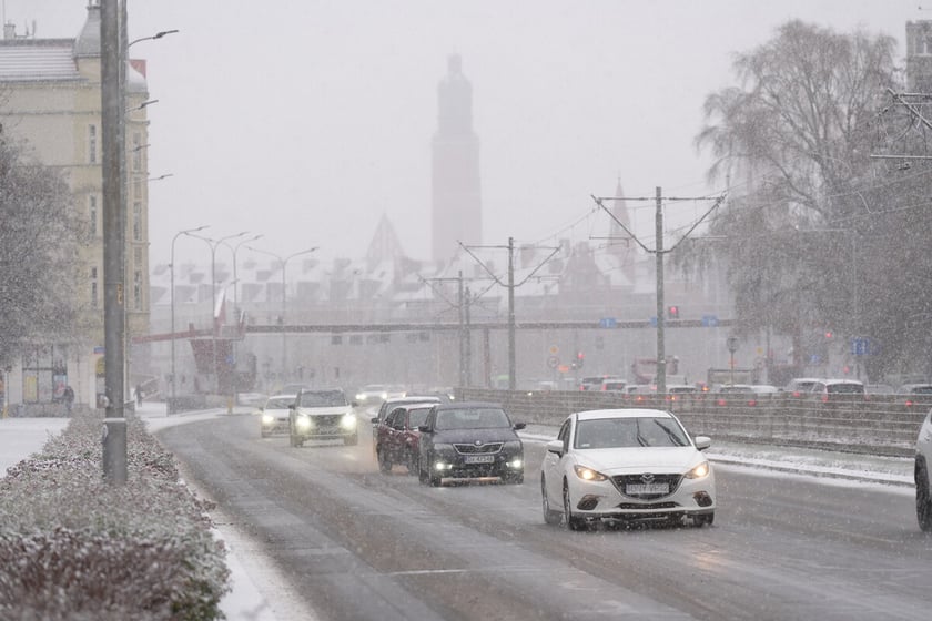 Pierwszy śnieg we Wrocławiu, 24.11.2025