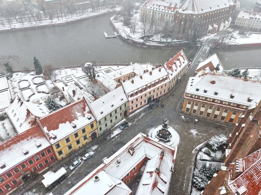 Widok na Ostrów Tumski we Wrocławiu