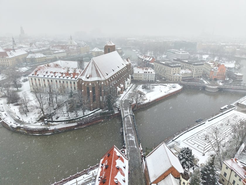 Widok na Ostrów Tumski we Wrocławiu