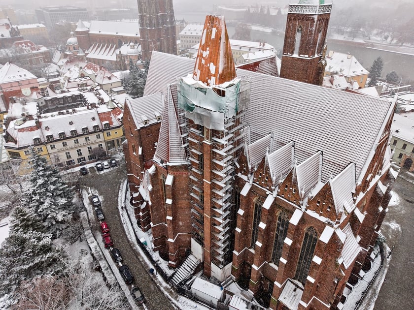 Widok na Ostrów Tumski we Wrocławiu