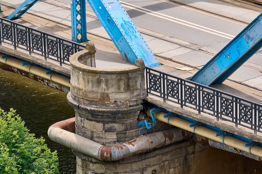 Most Sikorskiego latem 2025 roku