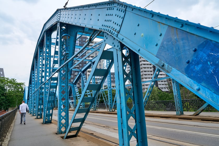 Most Sikorskiego latem 2025 roku